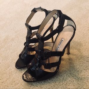 Black Manolo Blahniks, Bertie Leather